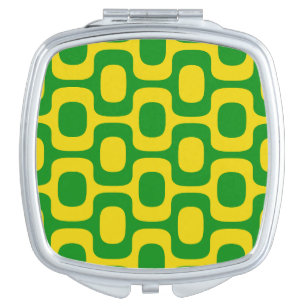 Ipanema Sidewalk Pattern, Beach Pattern, Brazil Compact Mirror