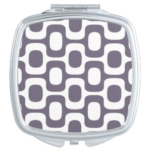 Ipanema Sidewalk Pattern, Beach Pattern, Brazil Compact Mirror