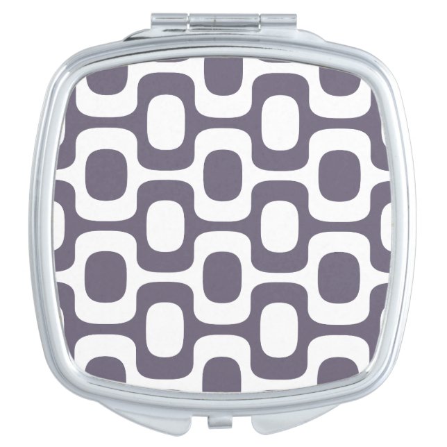 Ipanema Sidewalk Pattern, Beach Pattern, Brazil Compact Mirror (Front)