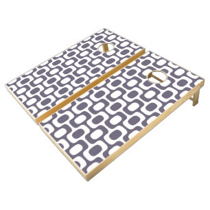 Ipanema Sidewalk Pattern, Beach Pattern, Brazil Cornhole Set