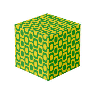 Ipanema Sidewalk Pattern, Beach Pattern, Brazil Cube