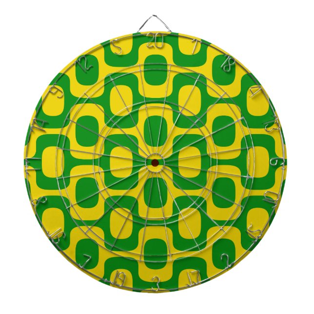 Ipanema Sidewalk Pattern, Beach Pattern, Brazil Dart Board (Front)
