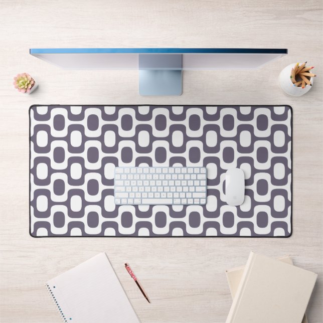 Ipanema Sidewalk Pattern, Beach Pattern, Brazil Desk Mat (Office 1)