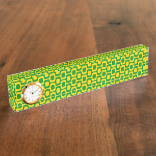 Ipanema Sidewalk Pattern, Beach Pattern, Brazil Desk Name Plate