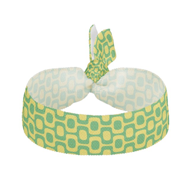 Ipanema Sidewalk Pattern, Beach Pattern, Brazil Elastic Hair Tie (Front)