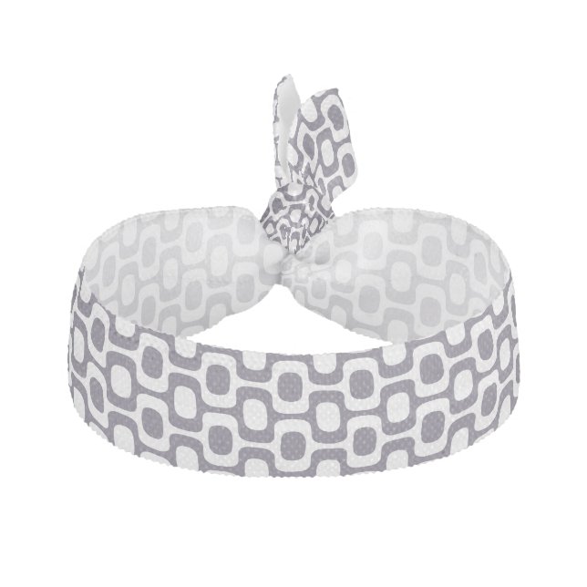 Ipanema Sidewalk Pattern, Beach Pattern, Brazil Elastic Hair Tie (Front)