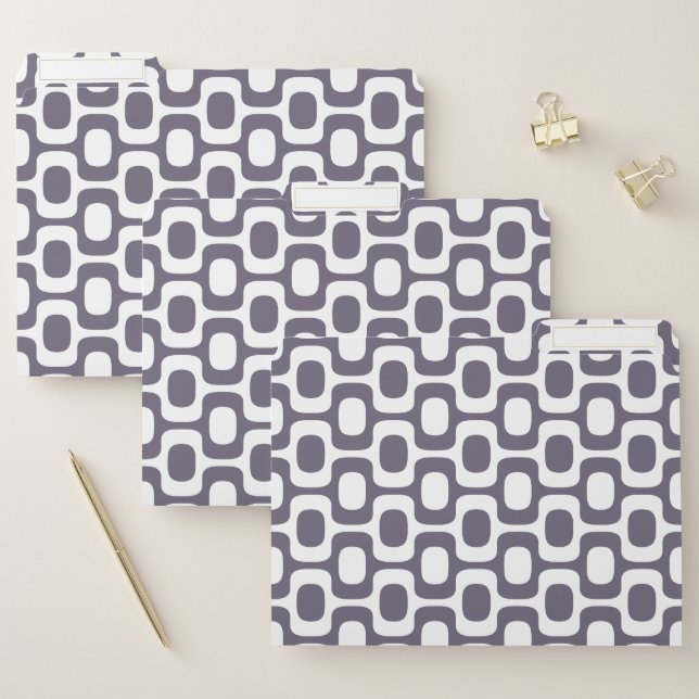 Ipanema Sidewalk Pattern, Beach Pattern, Brazil File Folder (Set)