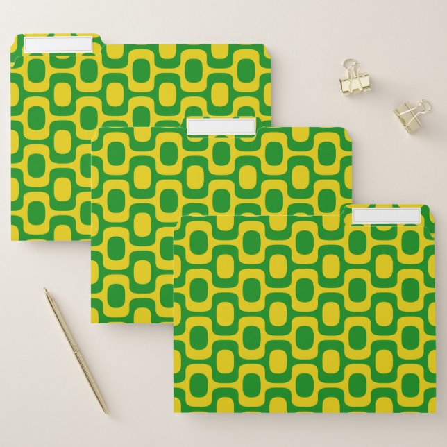 Ipanema Sidewalk Pattern, Beach Pattern, Brazil File Folder (Set)