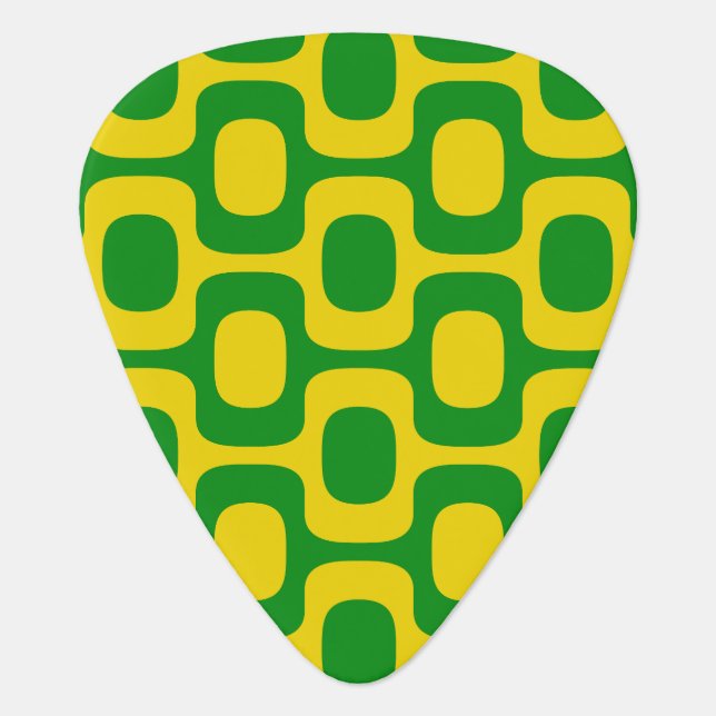 Ipanema Sidewalk Pattern, Beach Pattern, Brazil Guitar Pick (Front)