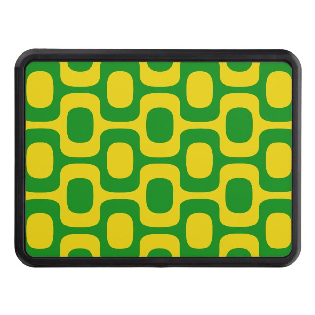 Ipanema Sidewalk Pattern, Beach Pattern, Brazil Hitch Cover (Front)