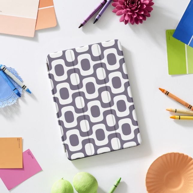 Ipanema Sidewalk Pattern, Beach Pattern, Brazil iPad Pro Cover (Desk)