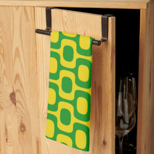 Ipanema Sidewalk Pattern, Beach Pattern, Brazil Kitchen Towel