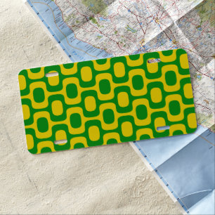Ipanema Sidewalk Pattern, Beach Pattern, Brazil License Plate