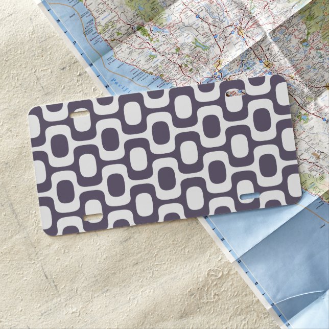 Ipanema Sidewalk Pattern, Beach Pattern, Brazil License Plate (In Situ)