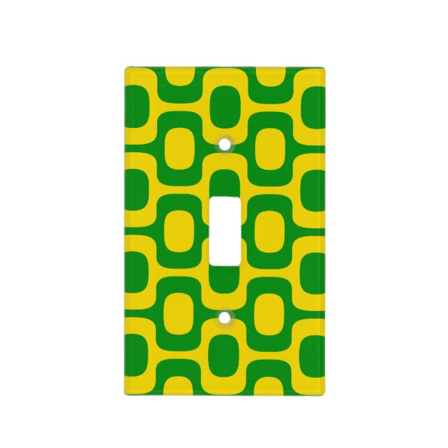 Ipanema Sidewalk Pattern, Beach Pattern, Brazil Light Switch Cover (Front)