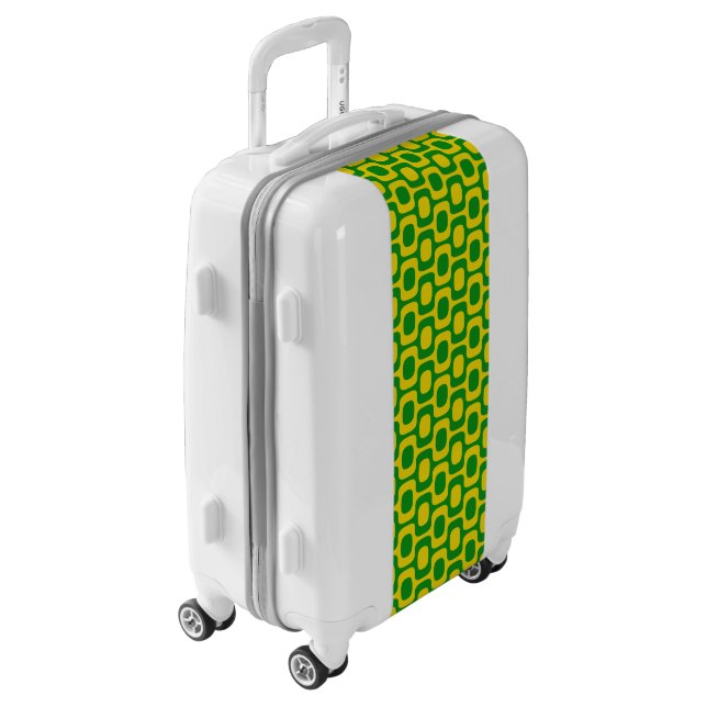 Ipanema Sidewalk Pattern, Beach Pattern, Brazil Luggage (Rotated Left)
