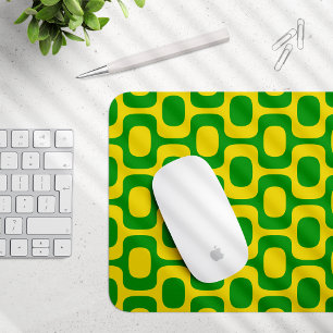 Ipanema Sidewalk Pattern, Beach Pattern, Brazil Mouse Pad