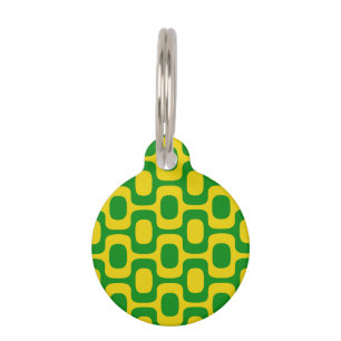 Ipanema Sidewalk Pattern, Beach Pattern, Brazil Pet ID Tag
