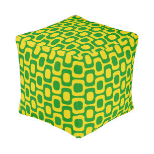 Ipanema Sidewalk Pattern, Beach Pattern, Brazil Pouf