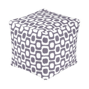 Ipanema Sidewalk Pattern, Beach Pattern, Brazil Pouf