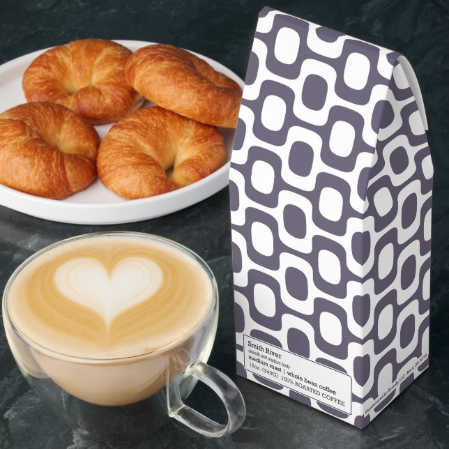 Ipanema Sidewalk Pattern, Beach Pattern, Brazil Roasted Coffee (Breakfast)