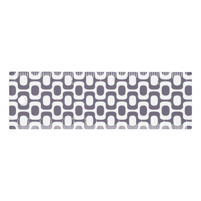 Ipanema Sidewalk Pattern, Beach Pattern, Brazil Ruler (Front)
