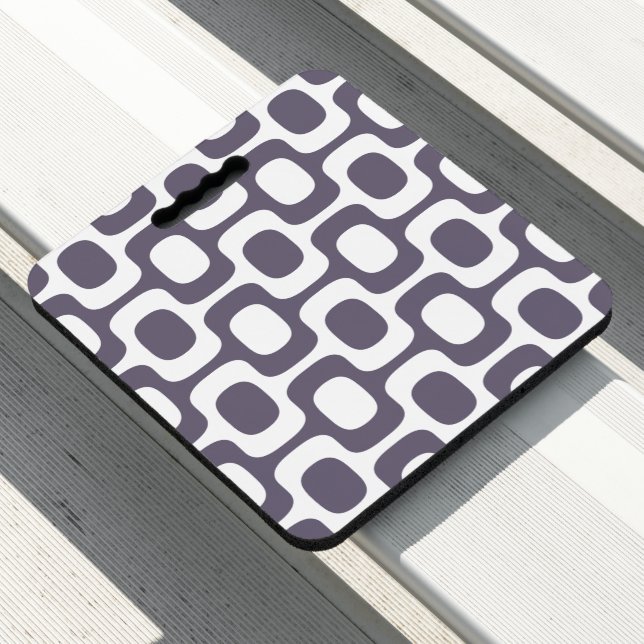 Ipanema Sidewalk Pattern, Beach Pattern, Brazil Seat Cushion (In Situ)