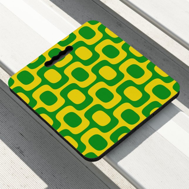 Ipanema Sidewalk Pattern, Beach Pattern, Brazil Seat Cushion (In Situ)