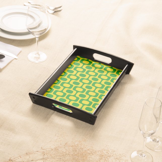 Ipanema Sidewalk Pattern, Beach Pattern, Brazil Serving Tray (Front)