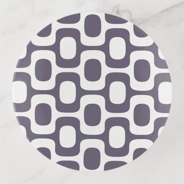 Ipanema Sidewalk Pattern, Beach Pattern, Brazil Trinket Tray (Front)