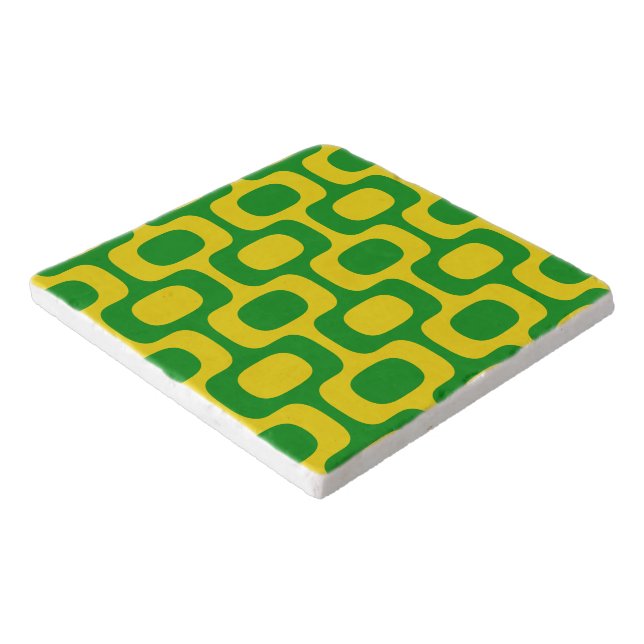 Ipanema Sidewalk Pattern, Beach Pattern, Brazil Trivet (Corner)