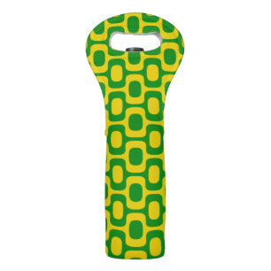 Ipanema Sidewalk Pattern, Beach Pattern, Brazil Wine Bag