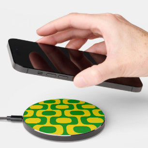 Ipanema Sidewalk Pattern, Beach Pattern, Brazil Wireless Charger