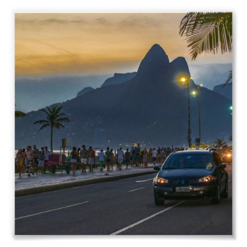 Ipanema Sidewalk Rio de Janeiro Brazil Photo Print