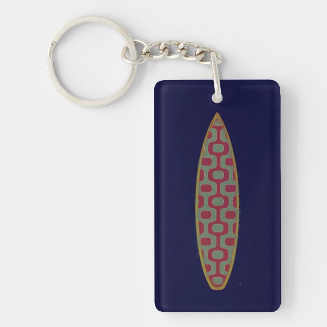 Ipanema sidewalk surfboard keychain (Front)