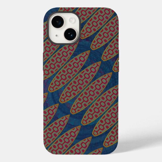 Ipanema Surfboard pattern Case-Mate iPhone Case (Back)