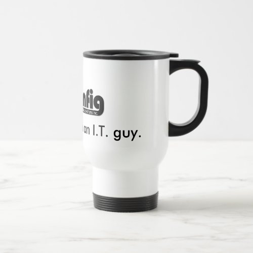 ipconfig_logo Trust me  Im an IT guy Travel Mug