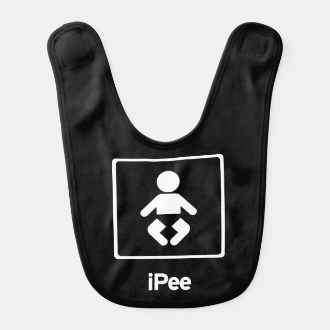 ipee parody - funny baby bib (Front)