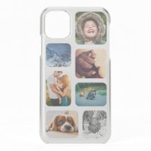 iPhone11 Photo Collage Template Rounded Clear