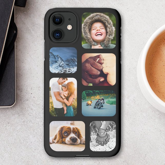 iPhone11 Photo Collage Template Rounded Phone iPhone Case (Creator Uploaded)