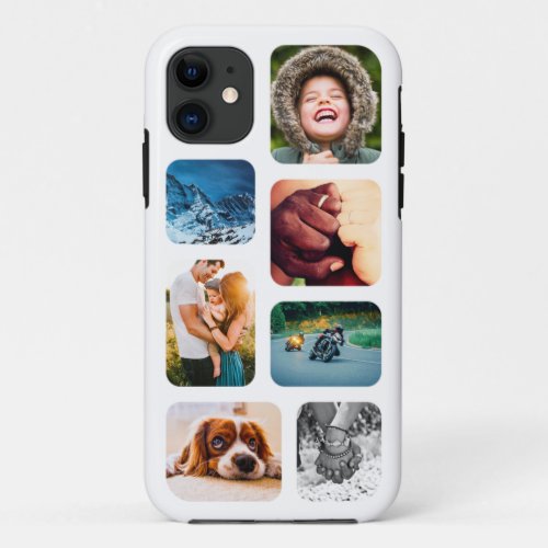 iPhone11 Photo Collage Template Rounded Strong iPhone 11 Case
