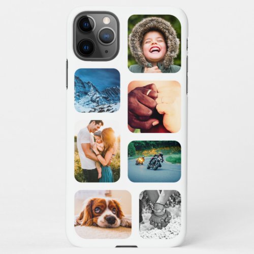 iPhone11 Pro Max 7 Photo Collage Template Rounded iPhone 11Pro Max Case