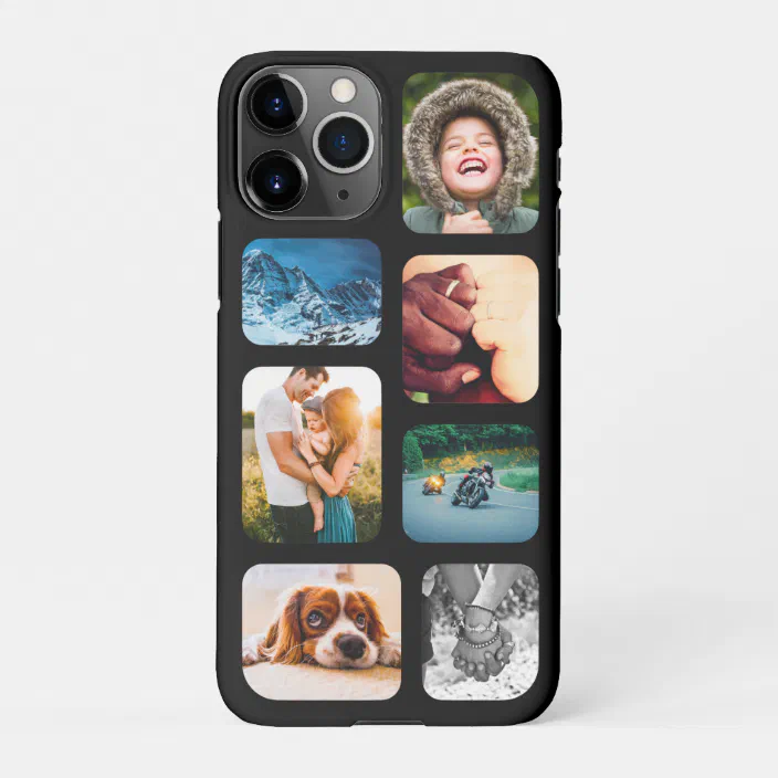 Iphone11 Pro Photo Collage Template Rounded Mobile Iphone Case Zazzle Com