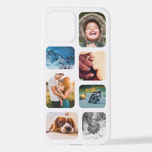 iPhone12 Photo Collage Template Rounded Phone iPho iPhone 12 Case
