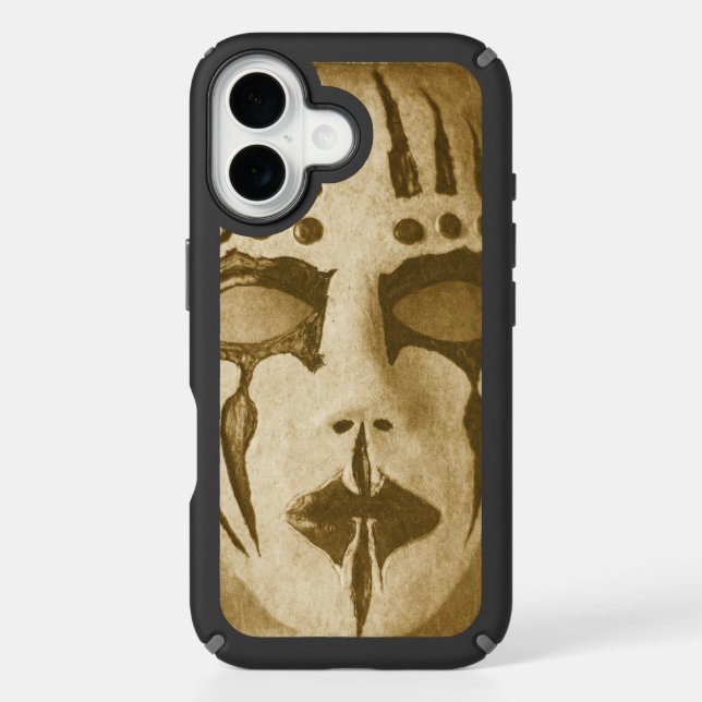 Iphone16 Vintage Holloween Mask Speck iPhone Case (Front)