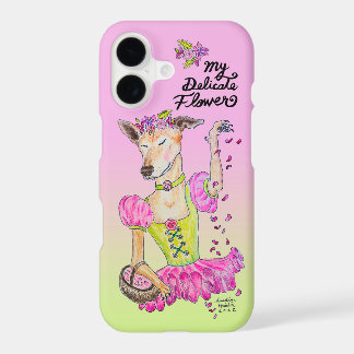 iphone17 case funny cute dog pink green