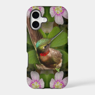 iphone4 case - hummingbird in bloom
