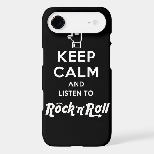 iPhone4 light Keep Calm cover... Rock 'n' Roll Case-Mate iPhone Case (Back)
