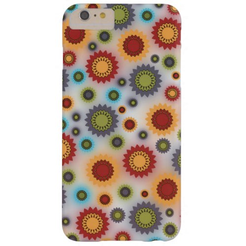 iPhone6 Plus Case _ Colorful Flowers on White