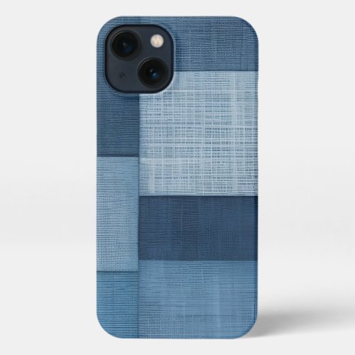 iPhone 11 12 13 14 and 15 blue pattern jeans  iPhone 13 Case